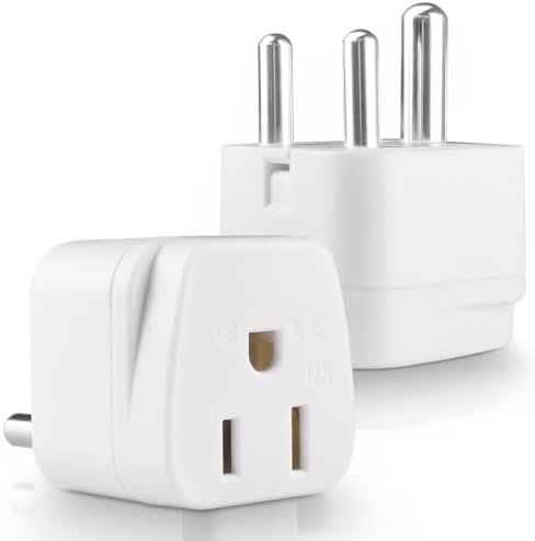 India Adapter, Type D Adapter for Travel US to India Plug Adapter Indian,for Pak... - Image 2