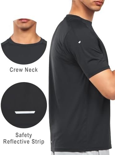 NORTHYARD Men's Athletic Running T-Shirts Quick Dry Workout Shirts Short-Sleeve ... - Image 4