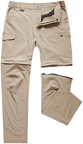 Men's Hiking Pants Convertible Zip Off Lightweight Waterproof Quick Dry Outdoor ... - Image 3