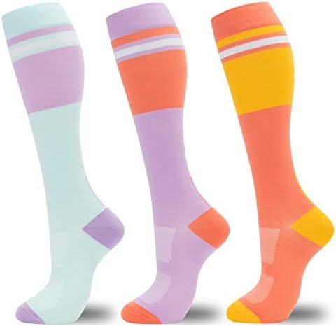 fenglaoda Compression Socks for Women Men 3 Pairs Graduated Compression Support ... - Image 2