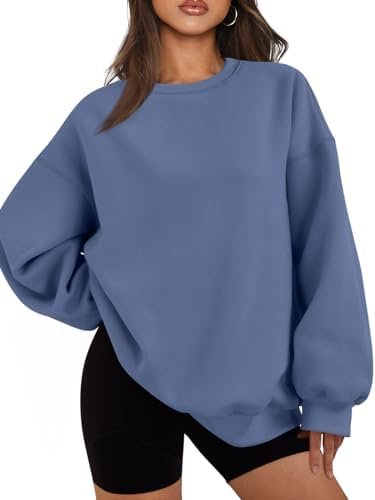 EFAN Womens Oversized Sweatshirts Hoodies Fleece Crew Neck Pullover Sweaters Cas... - Image 2