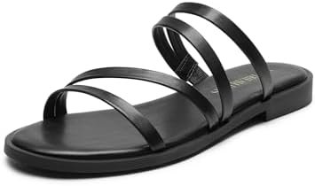 DREAM PAIRS Women's Clear Studded Rhinestone Slide Sandals Slip on Open Toe Cute... - Image 2