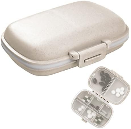 1Pack Travel Pill Organizer, 8 Compartments Portable Pill Case, Small Pill Box f... - Image 2
