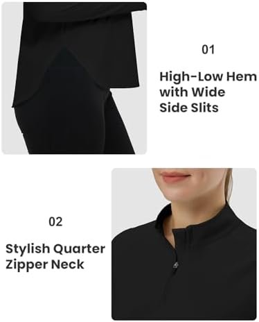 TBMPOY Women's Sun Shirt 1/4 Zipper Long Sleeve UPF 50+ Sun Protection Clothing ... - Image 5