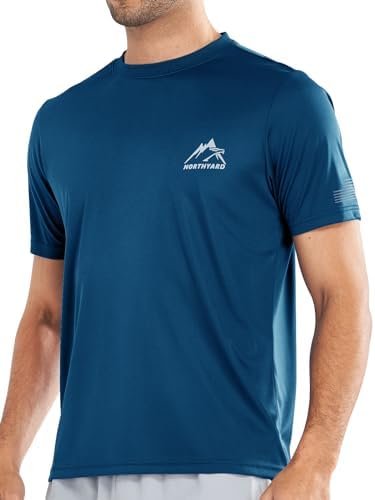 NORTHYARD Men's UPF 50+ Sun Protection Shirts Swim SPF UV Quick Dry Short Sleeve... - Image 2