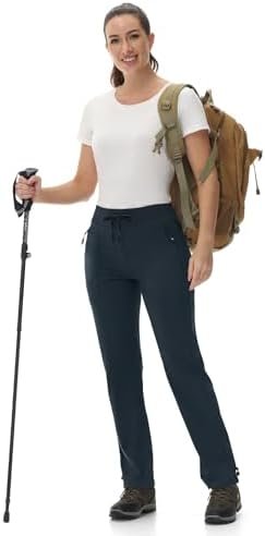 Rdruko Women's Hiking Pants Quick Dry Lightweight Water Resistant Outdoor Pants ... - Image 7