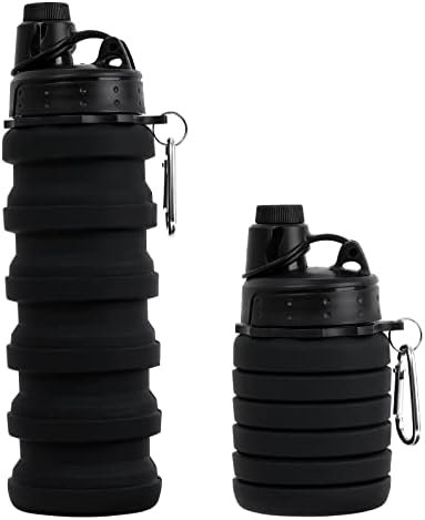 Collapsible Water Bottle for Adults, Boys, Students, Kids, Reusable Silicone Fol... - Image 2