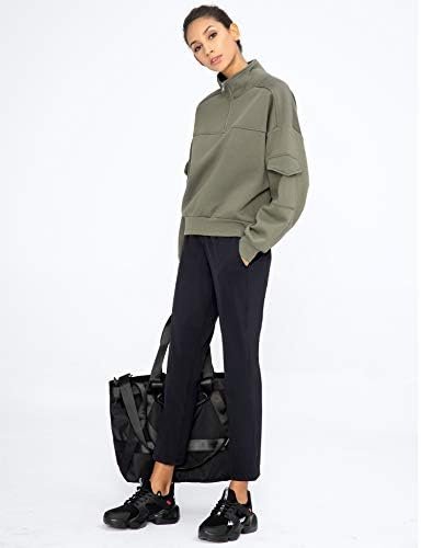 AJISAI Petite/Regular Women's 7/8 Joggers Travel Pants with Pockets Lounge Casua... - Image 3