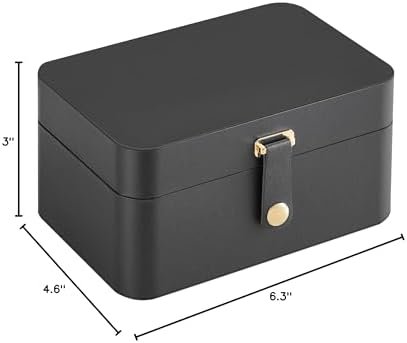SONGMICS Jewelry Box, Travel Jewelry Case, 2-Layer Jewelry Holder Organizer, 4.6... - Image 10