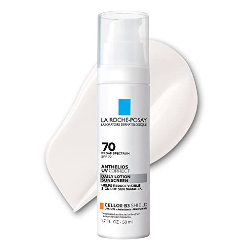La Roche-Posay Anthelios UV Correct Sunscreen Moisturizer SPF 70, Daily Anti-Agi... - Image 2