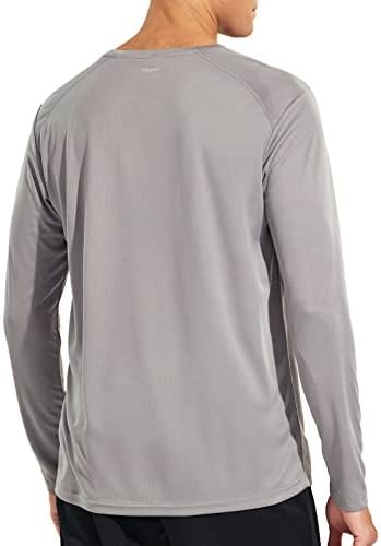 Men's Athletic Running T-Shirts Dry Fit Pocket Gym Workout Tees Outdoor Performa... - Image 3
