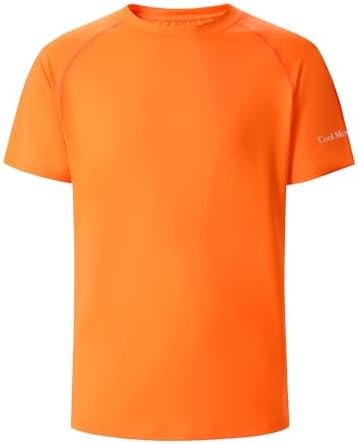 Mens Active T Shirts High Visible Sun Protection Cool Dry Fit Athletic Running S... - Image 2