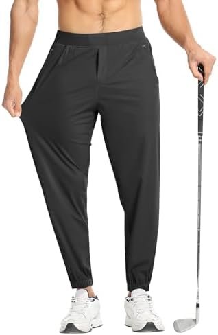 CANGHPGIN 4-Way Stretch Golf Joggers Pants Men Lightweight Travel Pants Casual, ... - Image 2