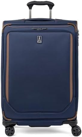 Travelpro Crew Classic Lightweight Softside Expandable Checked Luggage, 8 Wheel ... - Image 2