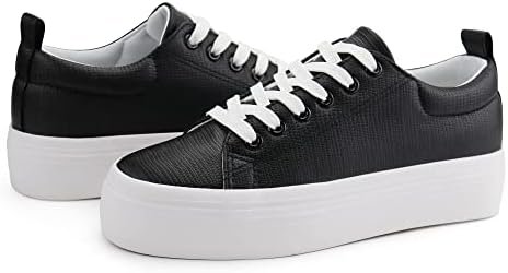 JABASIC Women Lace Up Platform Sneakers Comfortable Casual Fashion Sneaker Walki... - Image 6