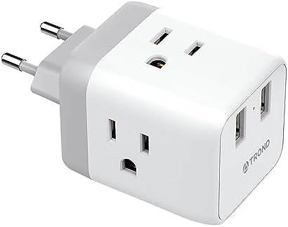 TROND European Travel Plug Adapter - International Power Adapter Converter for E... - Image 2