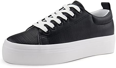 JABASIC Women Lace Up Platform Sneakers Comfortable Casual Fashion Sneaker Walki... - Image 2