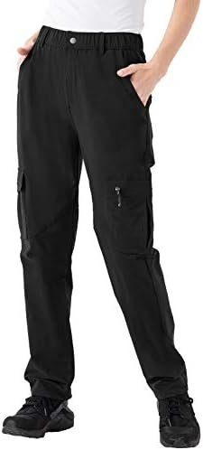 Rdruko Women's Hiking Cargo Pants Water-Resistant Quick Dry UPF 50+ Travel Campi... - Image 2