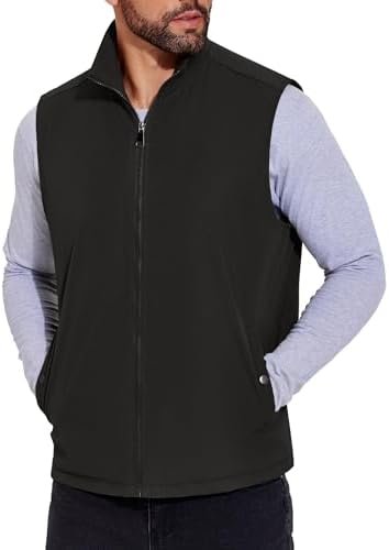 COOFANDY Men's Casual Outerwear Vest Lightweight Full-Zip Sleeveless Jacket Outd... - Image 2