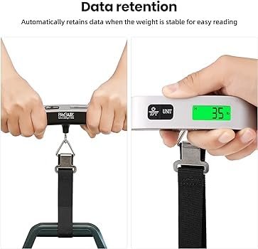 Digital Luggage Scale,110lbs Hanging Baggage Scale with Backlit LCD Display,Port... - Image 6