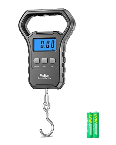 Fish Scale, Meilen 110lb/50kg Luggage Scale Hanging Scale Fishing Scale with Bac... - Image 2