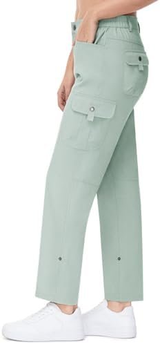 TBMPOY Women's Hiking Pants Quick Dry Convertible Lightweight Roll Up Cargo Pock... - Image 7