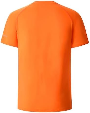 Mens Active T Shirts High Visible Sun Protection Cool Dry Fit Athletic Running S... - Image 3