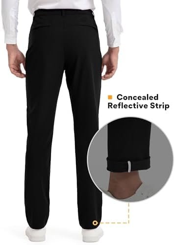 FitsT4 Men's Golf Pants Stretch Relaxed Fit with 6 Pockets - 30"/32" Lightweight... - Image 3