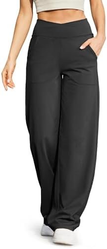 G4Free Wide Leg Pants for Women Loose Yoga Pants with Pockets Petite/Regular/Tal... - Image 2