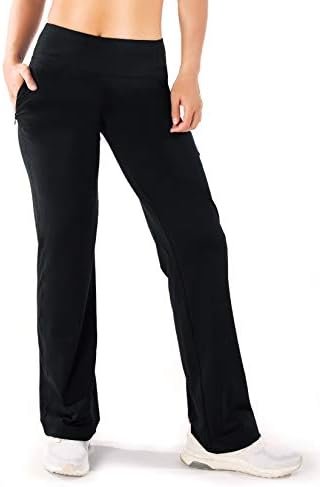 Yogipace,Zip Pockets,Women's Petite/Regular/Tall UPF 50+ Wide Leg Travel Pants C... - Image 2