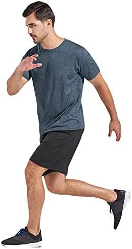 5 Pack Men's Dry Fit T Shirts, Athletic Running Gym Workout Short Sleeve Tee Shi... - Image 7