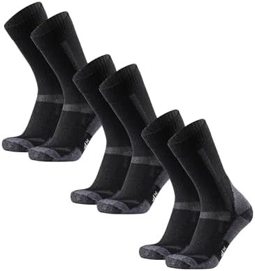 DANISH ENDURANCE Hiking Socks, Cushioned Merino Wool Crew Socks, Moisture Contro... - Image 2