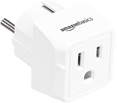 Amazon Basics 3-Pack Travel Plug Adapter Type E/F, Europe - France, Germany, Gre... - Image 3