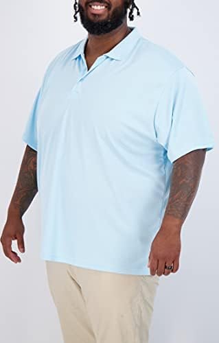 Real Essentials 3 Pack: Men's Quick-Dry Short Sleeve Athletic Performance Polo S... - Image 5