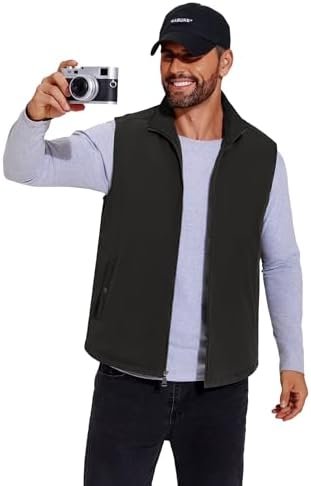 COOFANDY Men's Casual Outerwear Vest Lightweight Full-Zip Sleeveless Jacket Outd... - Image 4