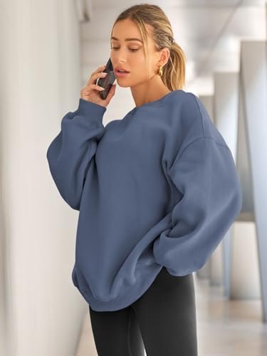 EFAN Womens Oversized Sweatshirts Hoodies Fleece Crew Neck Pullover Sweaters Cas... - Image 4