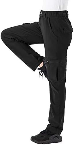 Rdruko Women's Hiking Cargo Pants Water-Resistant Quick Dry UPF 50+ Travel Campi... - Image 3