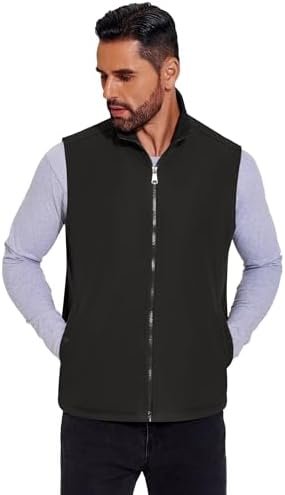 COOFANDY Men's Casual Outerwear Vest Lightweight Full-Zip Sleeveless Jacket Outd... - Image 3
