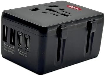 SIPA International Travel Adapter, Universal Power Plug Adapter, 3 USB-C & 2 USB... - Image 4