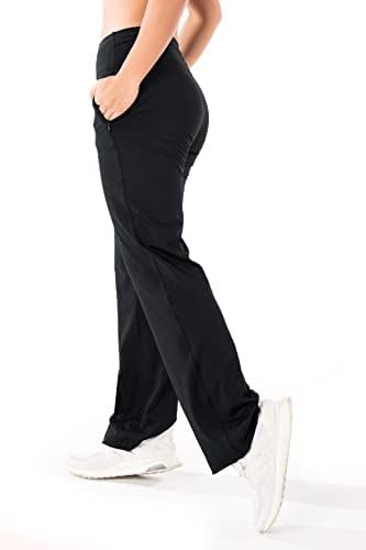 Yogipace,Zip Pockets,Women's Petite/Regular/Tall UPF 50+ Wide Leg Travel Pants C... - Image 4