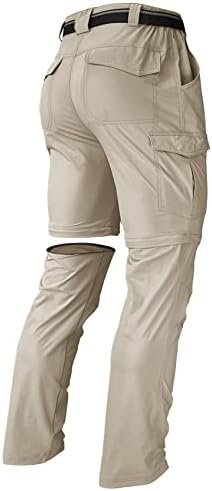 Men's Hiking Pants Convertible Zip Off Lightweight Waterproof Quick Dry Outdoor ... - Image 2