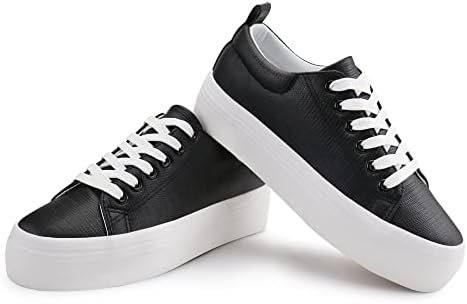 JABASIC Women Lace Up Platform Sneakers Comfortable Casual Fashion Sneaker Walki... - Image 7