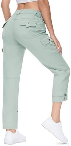 TBMPOY Women's Hiking Pants Quick Dry Convertible Lightweight Roll Up Cargo Pock... - Image 2
