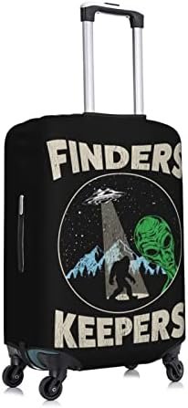 Bigfoot Sasquatch Believe with UFO and Aliens Luggage Cover Elastic Travel Suitc... - Image 4