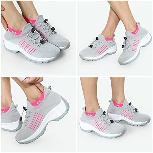 STUNAHOME Orthopedic Sneakers Breathable Women Walking Shoes Slip on Trainers Wo... - Image 8