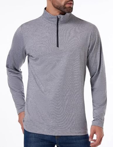 OYGSieg 4 Pack Men's Quarter Zip Pullover Sweats Long Sleeve Active Performance ... - Image 3