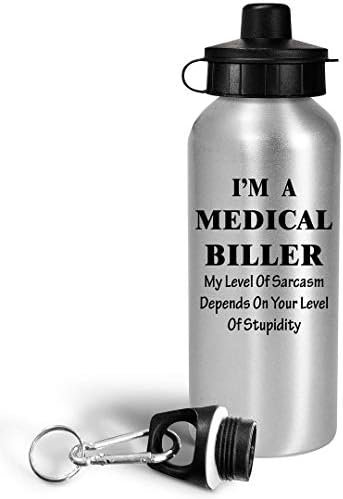 Im a Medical Biller Water Bottle Tumbler Portable Drinkware - Funny Cute Gag Gif... - Image 3