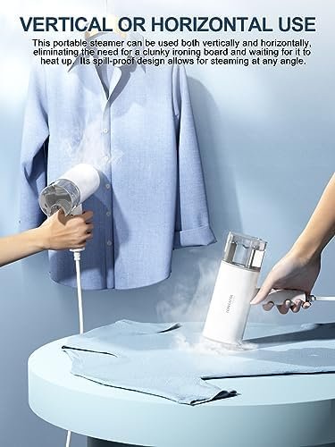 Travel Steamer for Clothes Mini - Small Foldable Handheld Garment Steamer - Pers... - Image 7