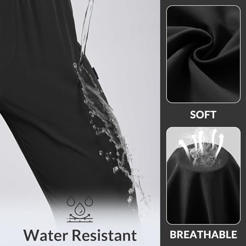 BALEAF Women's Hiking Water Resistant Pants UPF Roll Up Convertible Capri Pant Q... - Image 4