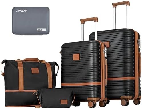 Joyway Carry on 20Inch &24 Inch Checked Luggage Set, 2-Piece Expandable Suitecas... - Image 2